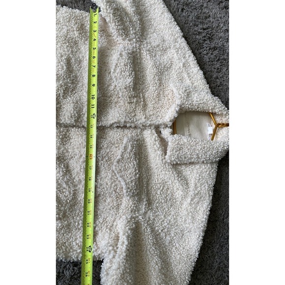 GOOD AMERICAN OVERSIZED FLEECE TRUCKER JACKET Women's Size 1/2 - Picture 12 of 14